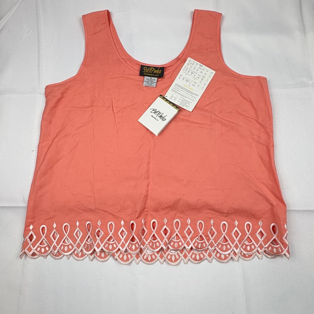 Bob Mackie Wearable‎ Art Women XL–Linen blend Iconic Designer, Embellished